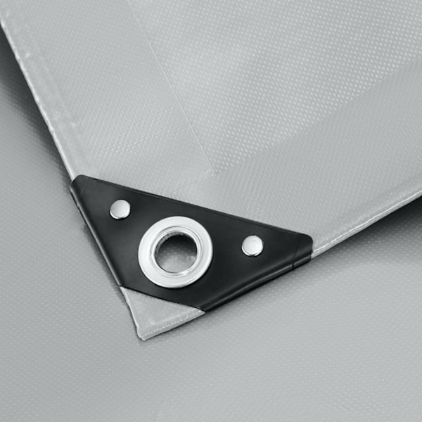 tectake Presenning - 2 x 3 m grå
