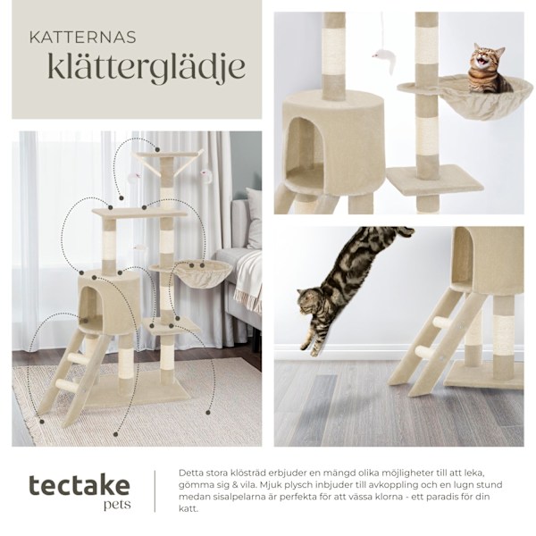 tectake Klösträd Dominik Beige