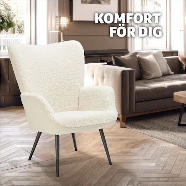 tectake Fåtölj Hygge, ergonomisk, belastningskapacitet 150 kg - Utan pall multifärg