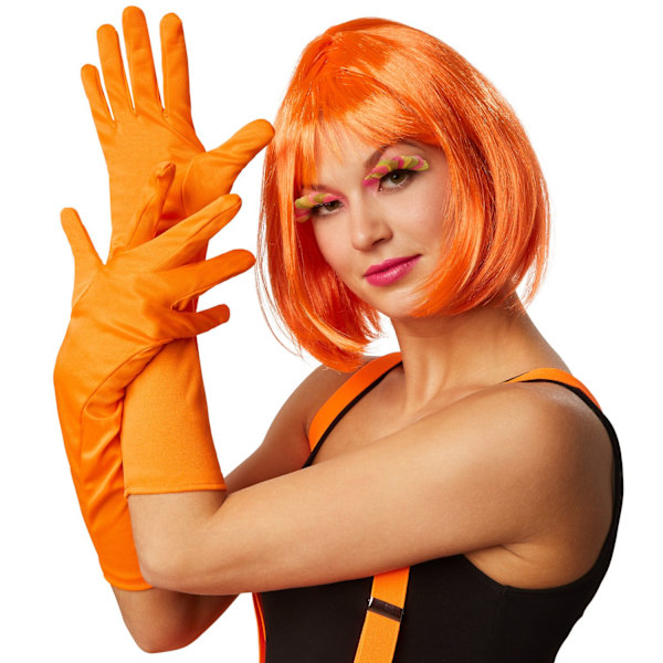 tectake Ballerina-tyllkjol med hängslen orange Orange S/M