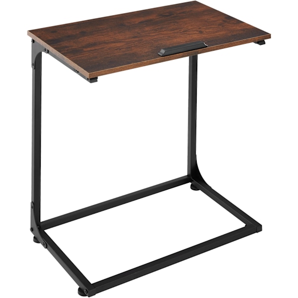 tectake Sidobord med tippbar skiva Ruston 55x35x66,5cm Mörkbrun