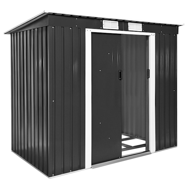 tectake Redskapsbod med snedtak 213x130x173cm Vit