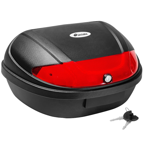 tectake Packväska MC top case ca 48 liter Svart