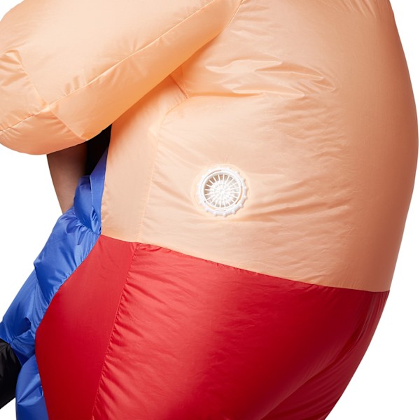 tectake Uppblåsbar maskeraddräkt Wrestler Orange