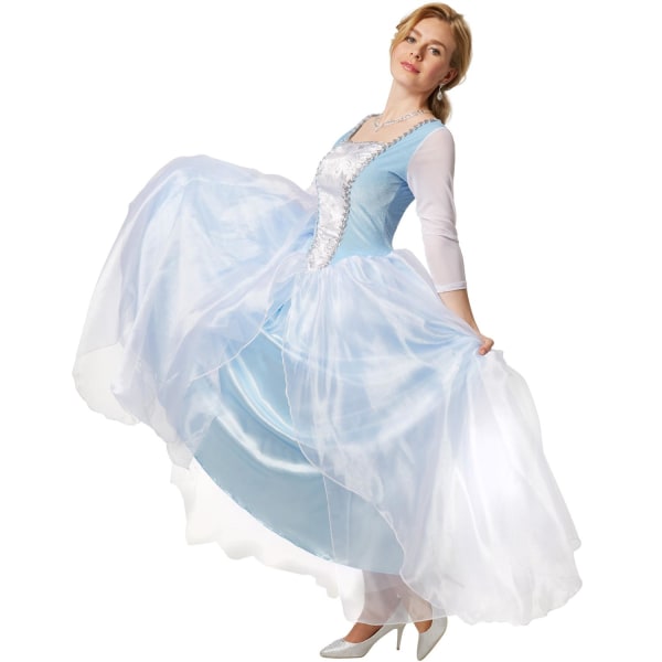 tectake Elegant prinsessklänning Cinderella White XXL