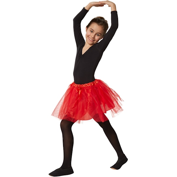 tectake Barn-ballerinakjol röd Red 104 (3-4y)