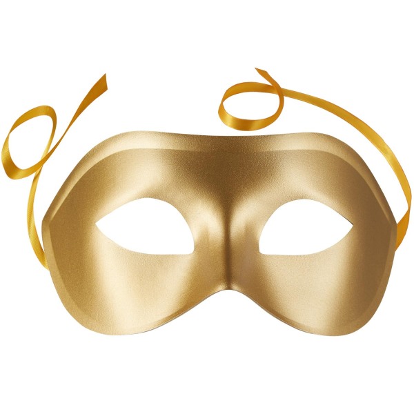 tectake Venetiansk mask, enfärgad ögonmask för maskerad Guld