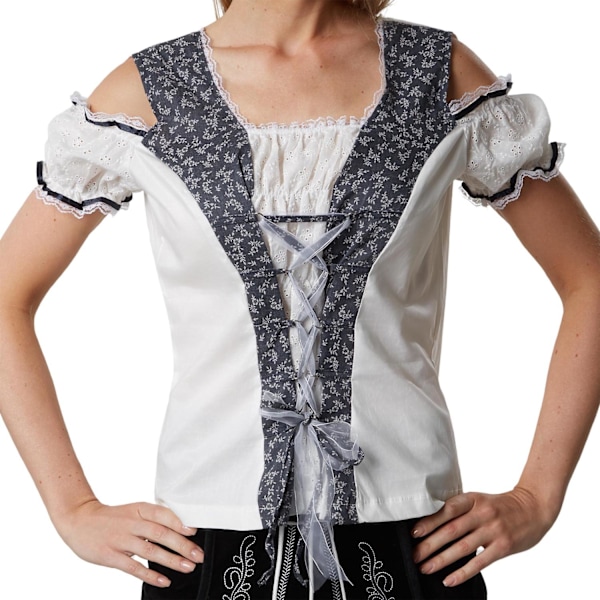 tectake Tracht-blus Zenzi White S