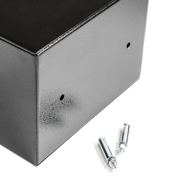 tectake Elektroniskt kassaskåp + nyckel modell 2 Svart