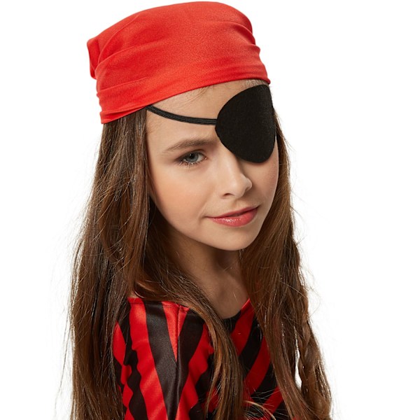 tectake Maskeraddräkt Flicka Liten Sjörövare Red 152 (11-12y)
