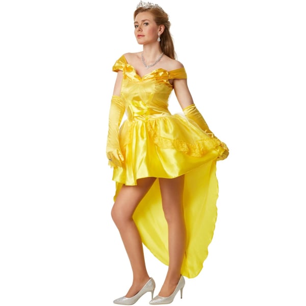 tectake Maskeraddräkt prinsessa Belle Yellow M