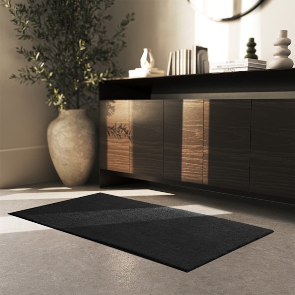Kortluggig matta Soft Zone - svart, 80 x 150 cm Svart