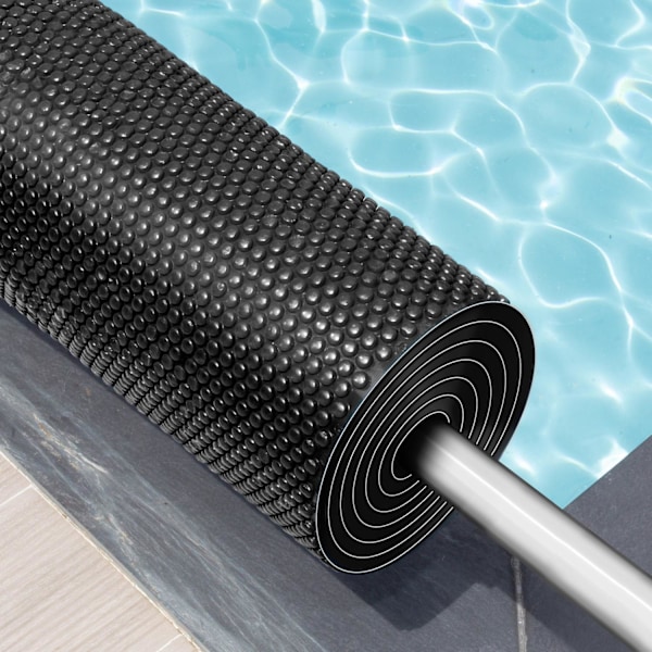 tectake Poolskydd rektangulär - 500 x 800 cm Svart