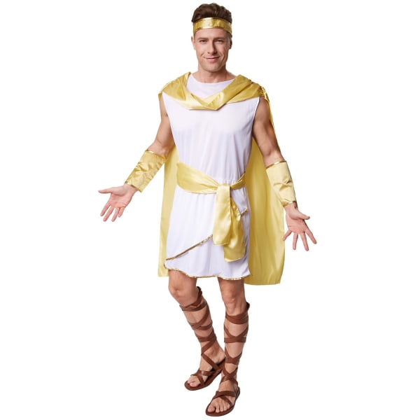 tectake Maskeraddräkt Romersk kejsare Augustus White XL