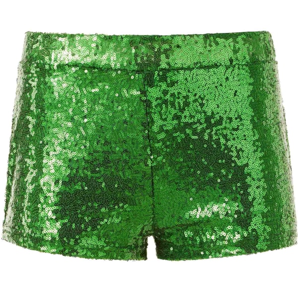 tectake Paljett-Shortsen grön Green XL