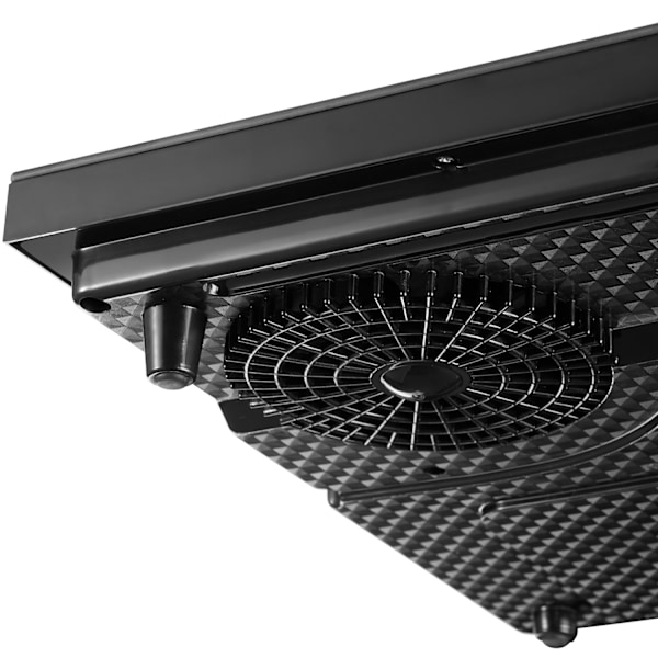 tectake Induktionshäll dubbel 3500 W Svart