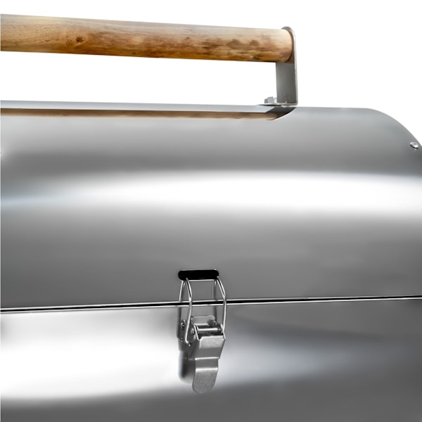 tectake Kolgrill i rostfritt stål Silver