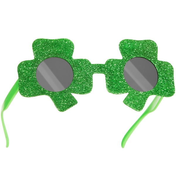 tectake St. Patrick’s Day roliga glasögon klöverblad med färgade Grön