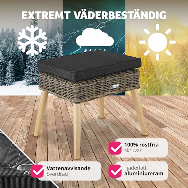 tectake Pall i rotting Vibo 150 kg Natur
