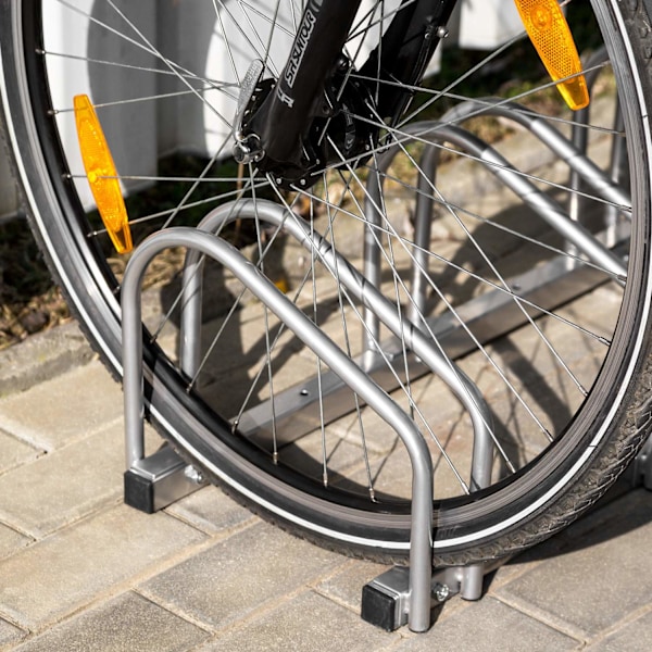 tectake Cykelställ - 3 Silver