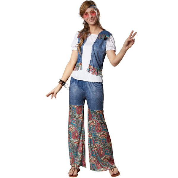 tectake Groovy Flower Girl Blue XXL