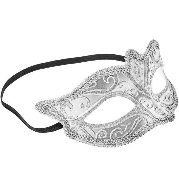 tectake Venetiansk mask med mönster Silver