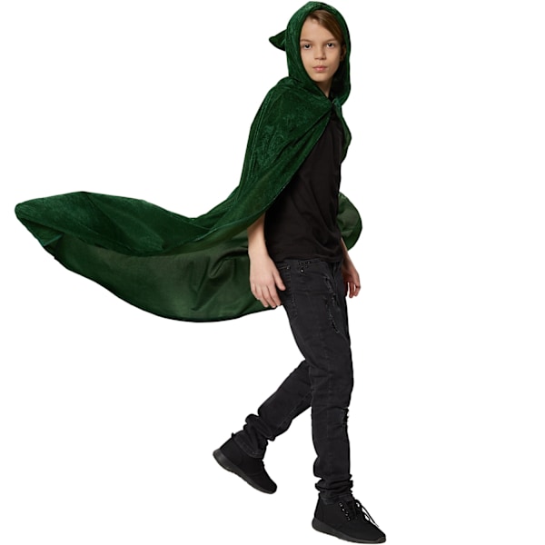 tectake Mystisk sammetscape grön - 116 cm Grön