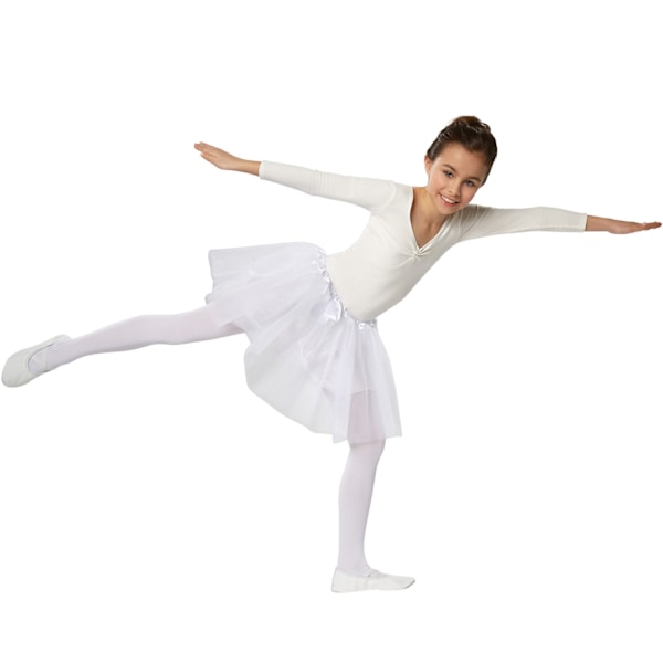 tectake Barn-ballerinakjol vit White 128 (7-8y)