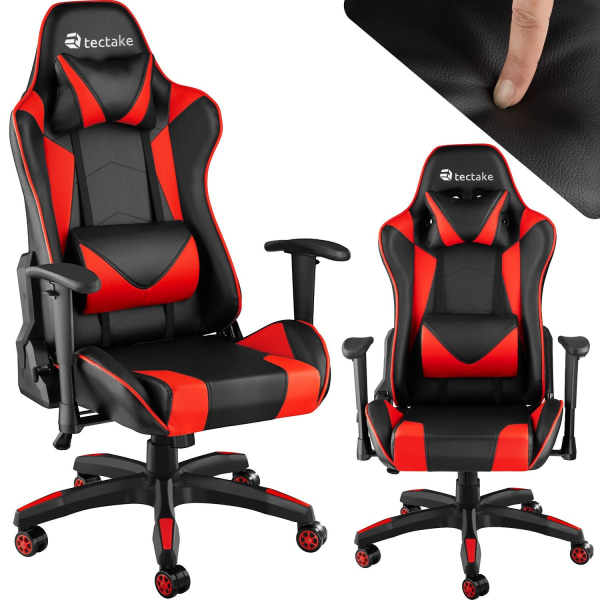 tectake Premium Gamingstol Twink Röd