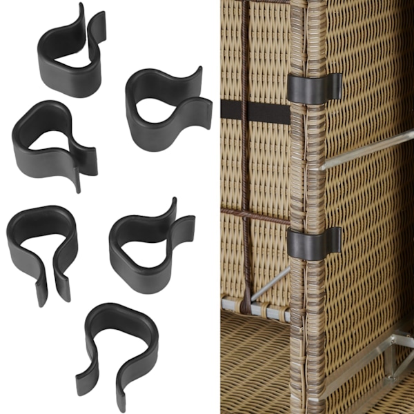 tectake Loungeset i konstrotting San Domino Natur