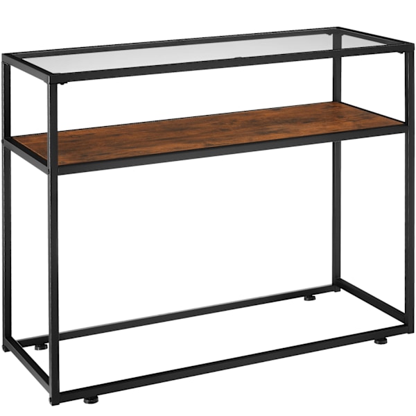 tectake Kilkenny avlastningsbord 100x41x80,5cm Mörkbrun