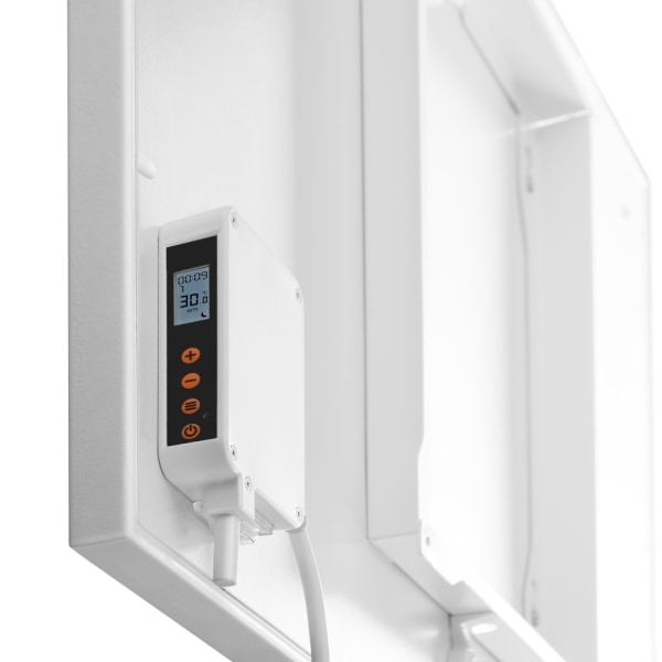 tectake Infravärmare med termostat och tippskydd - 550 W Vit