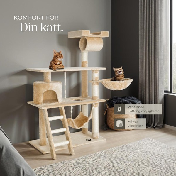 tectake Katt klösträd, Martin Beige