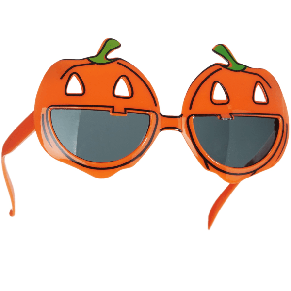 tectake Halloween roliga glasögon skrattande pumpor Orange