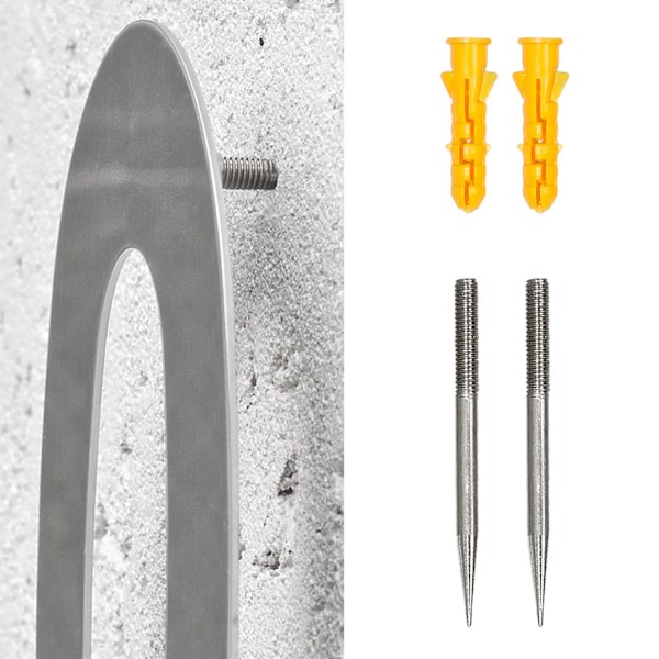 tectake Husnummer-skylt i rostfritt stål - 9 Silver