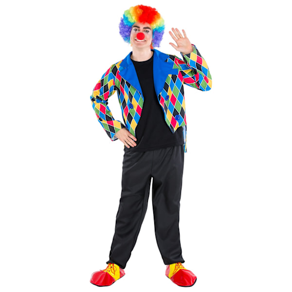 tectake Clowndräkt Oleg Black XXL