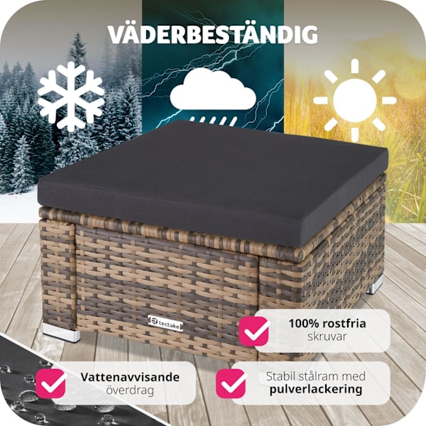 tectake Pall med dyna konstrotting Natur