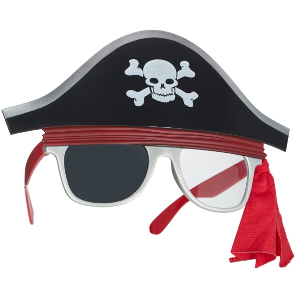 tectake Roliga glasögon pirat med pannband multifärg