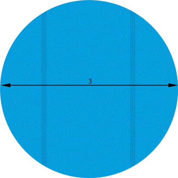 tectake Poolskydd runt - Ø  300 cm Blå