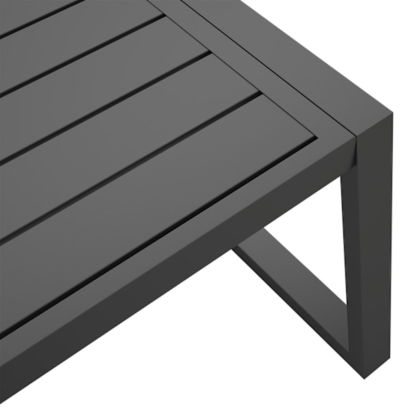 Loungeset Captive i rep-design - Set 2 (1 x soffa / 1 x bord) Grafitgrå