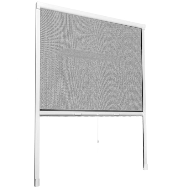 tectake Insektsnät rullgardin - 90 x 160 cm Vit