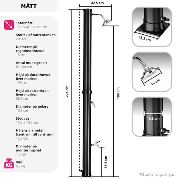 tectake Soldusch Tinto Svart