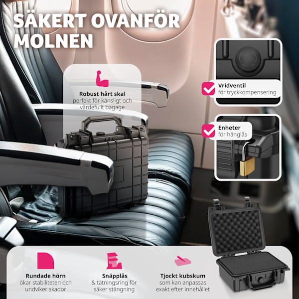 tectake Kameraväska - S Svart