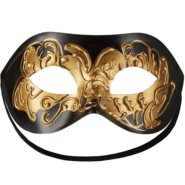 tectake Venetiansk mask med utsmyckningar Guld