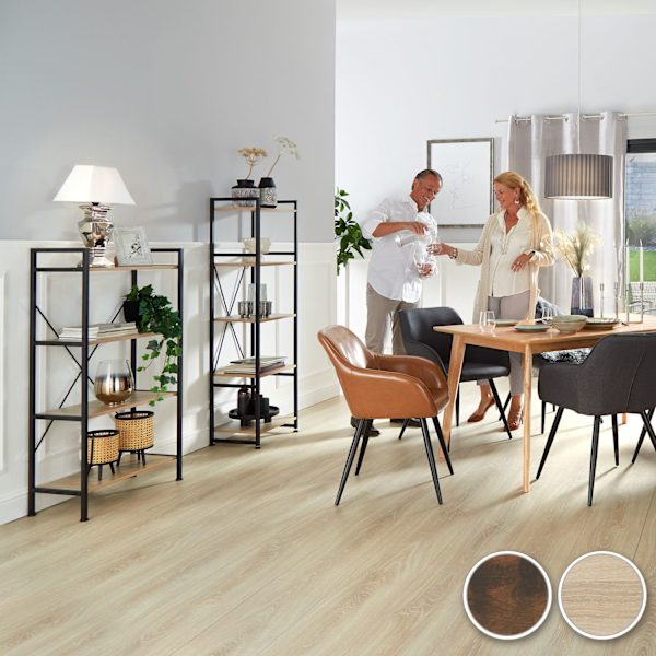 tectake Hylla Leeds Ljusbrun