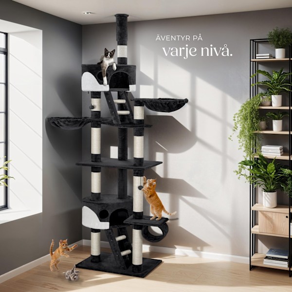 tectake Klösträd katt, klösmöbel Hansi Vit