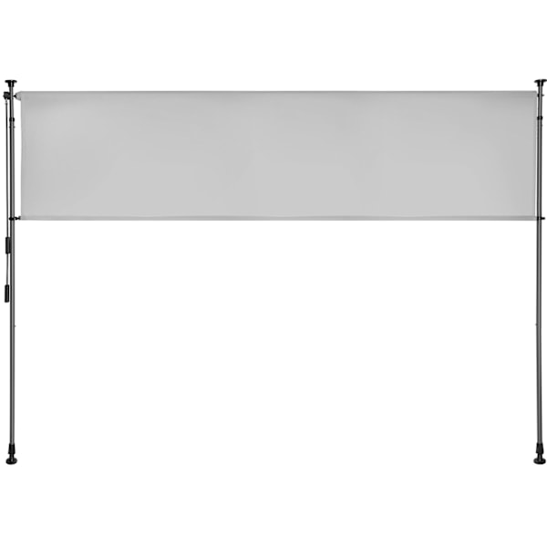Markis Taija med handvev - 200 x 310 cm, ljusgrå Ljusgrå
