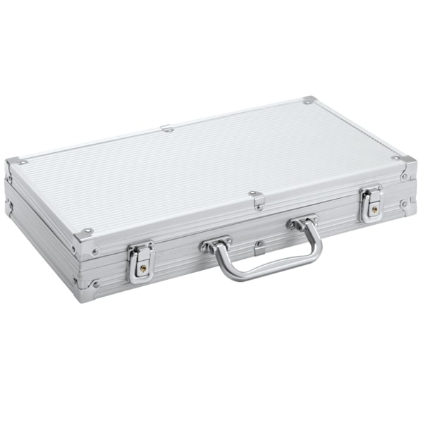 tectake Pokerset -  300 delar Silver