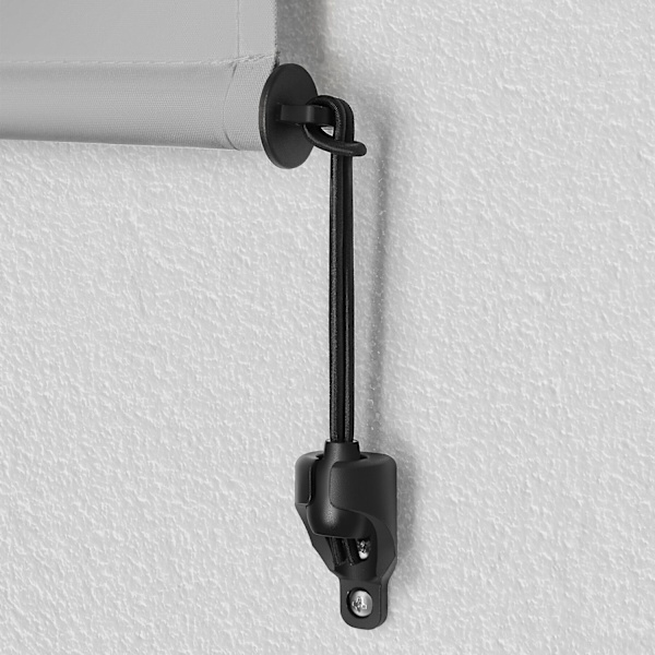 Vertikalmarkis Eloise med 2 väggfästen - 140 x 250 cm, ljusgrå Ljusgrå