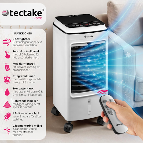 tectake Luftkylare AC Vit